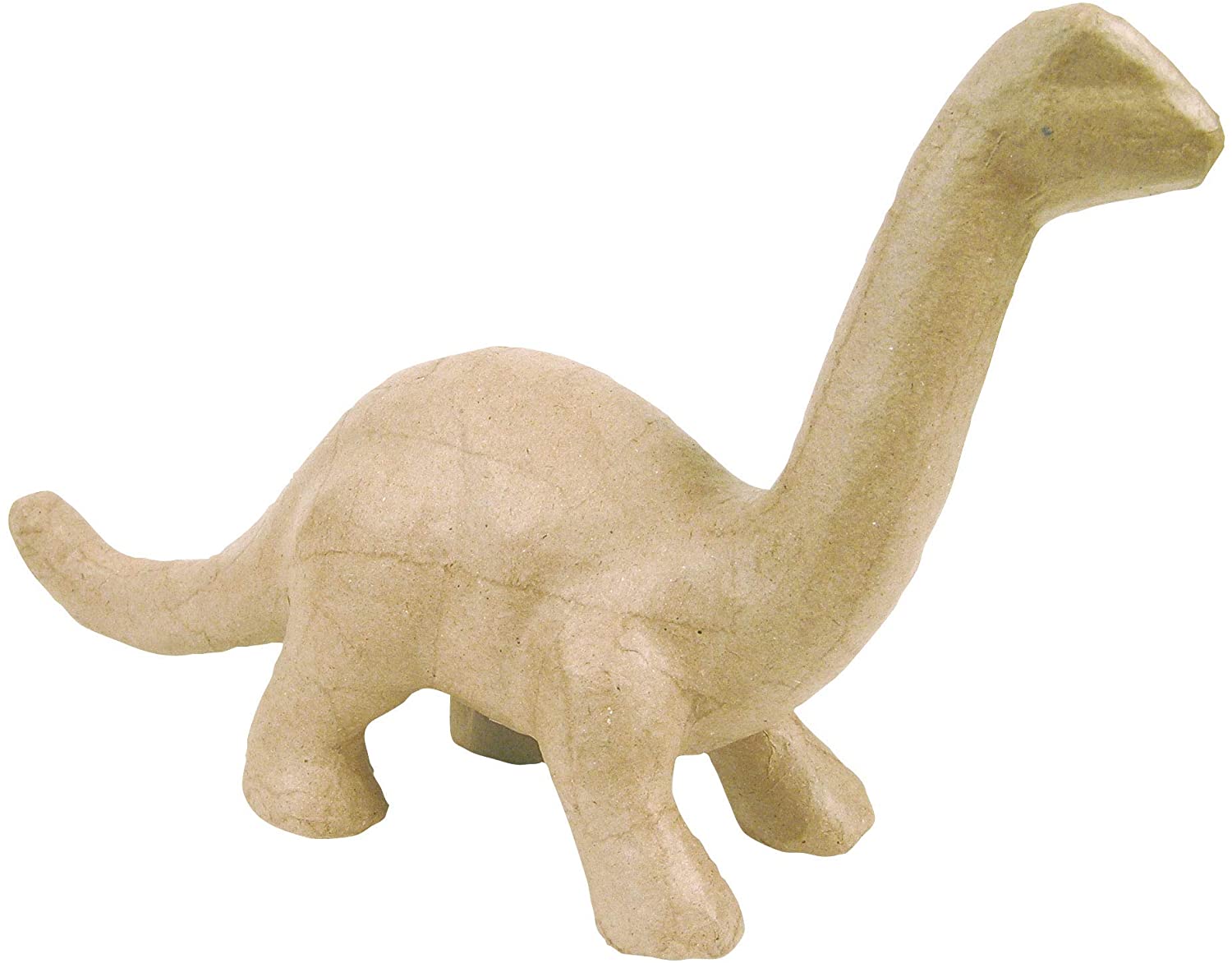 Décopatch Figur - Pappmaché Brontosaurus S 16cm - Kartonbraun