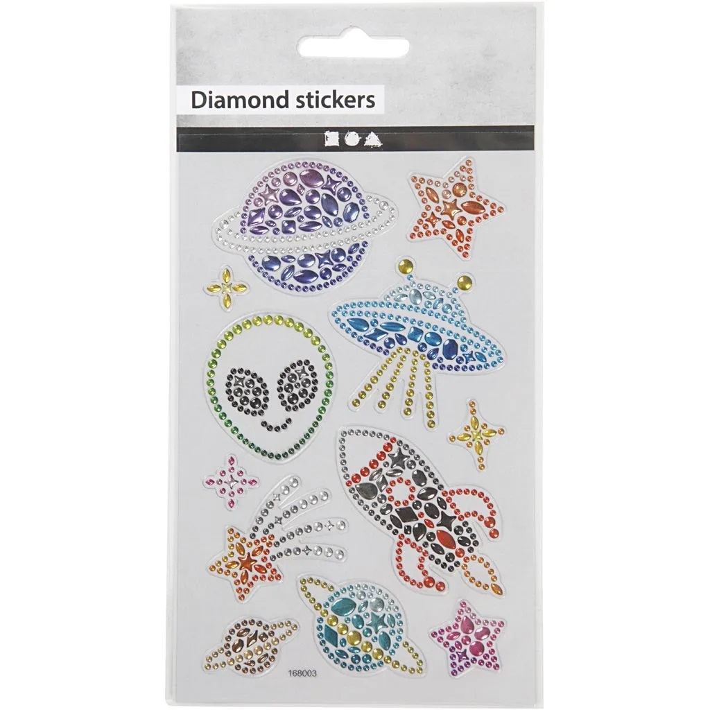 Diamant-Sticker, Im All, 10x16 cm, 1 Bl.