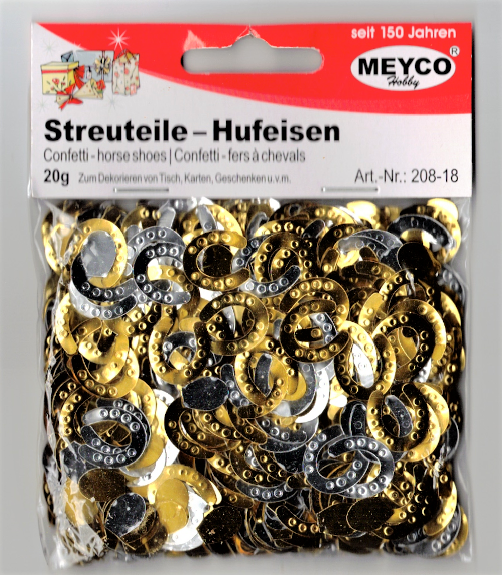Streuteile - Hufeisen gold & silber - 20g