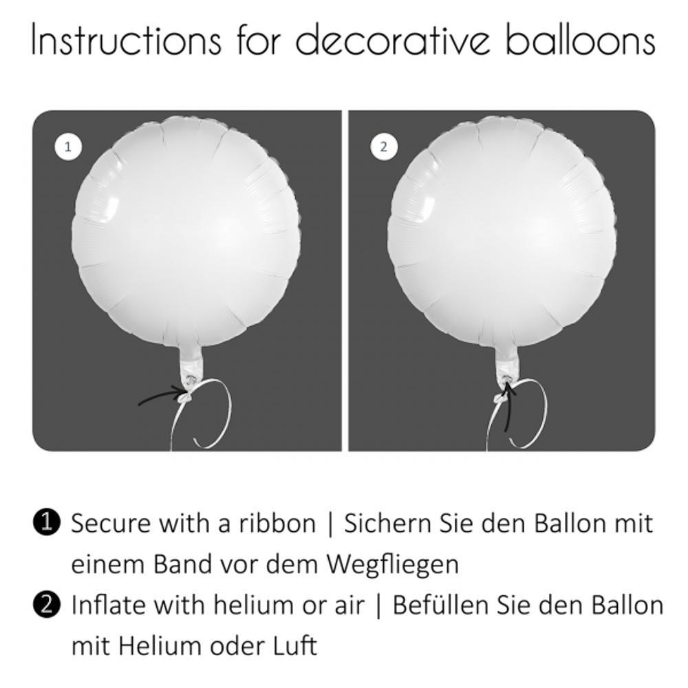Folienballon rund Ballon - Auf Dich