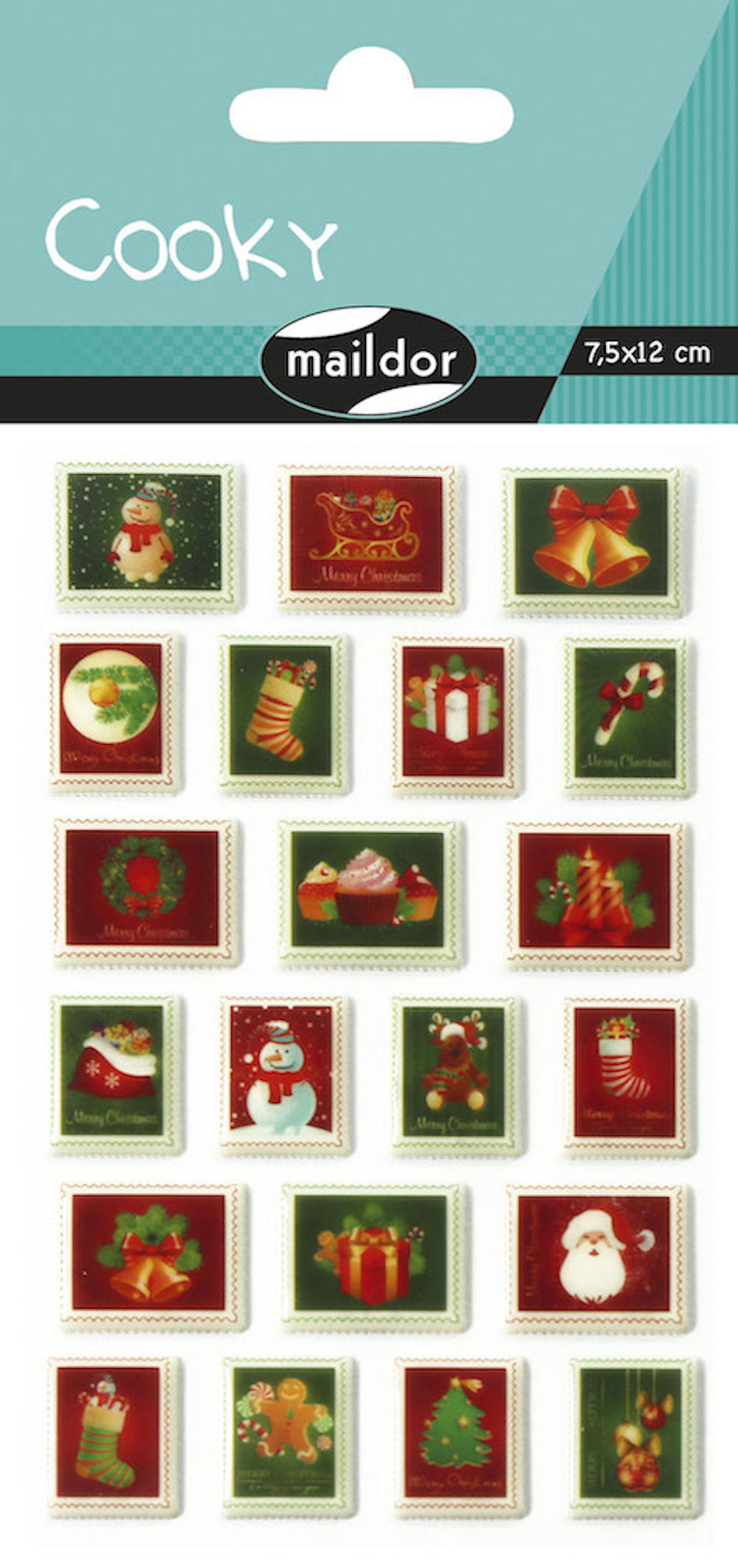 Maildor Weihnachten Sticker Cooky 3d Weihnachtskarte Briefmarke