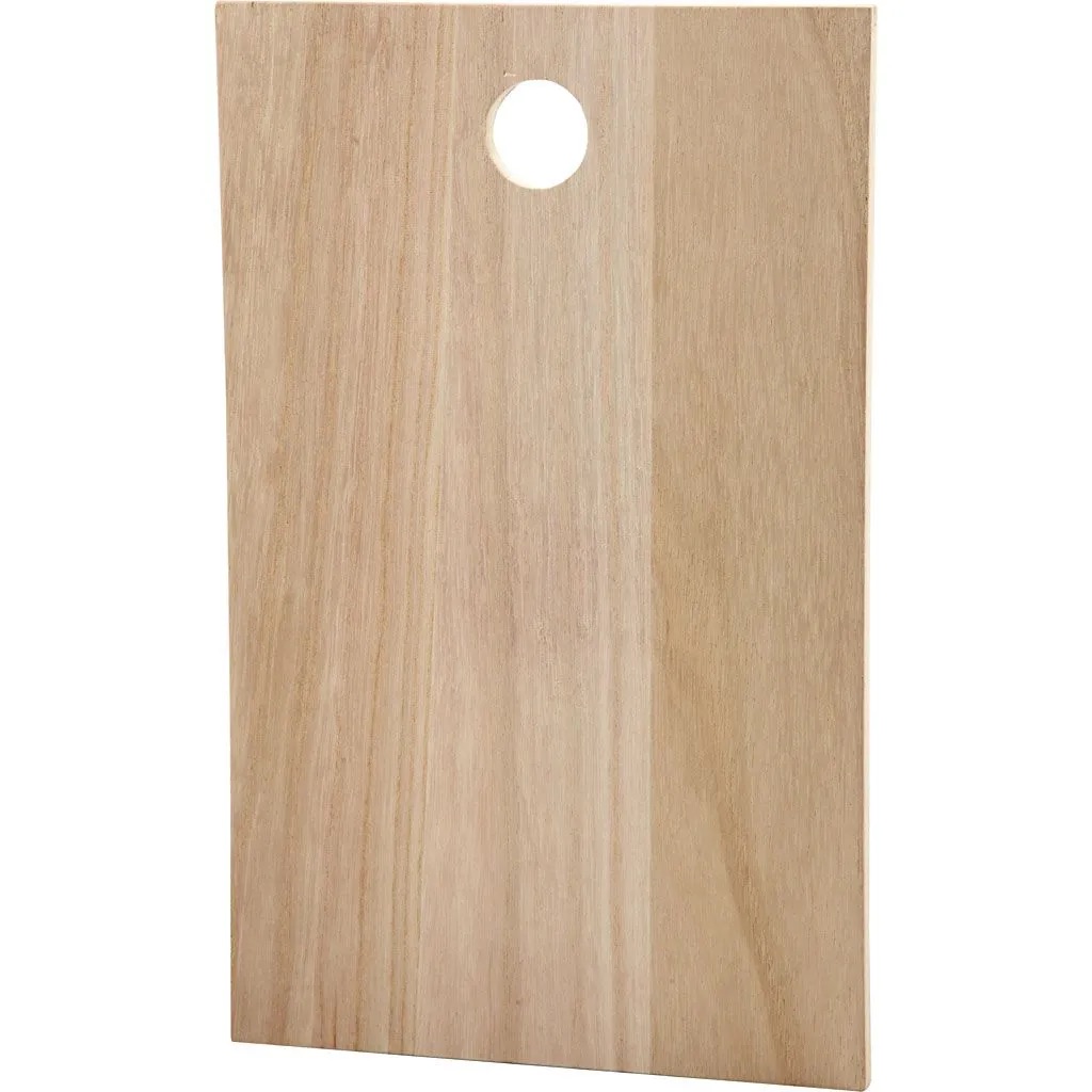 Holzbrett/Holzplatte, Größe 35x22 cm, Dicke 13 mm, 1 Stk