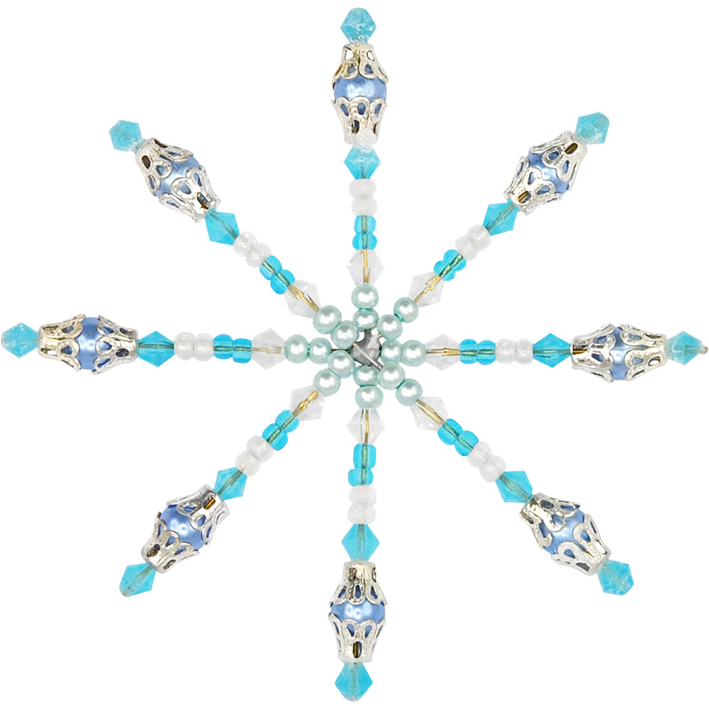 Drahtstern für Perlen -verschiedene Größen- 5 Stück
