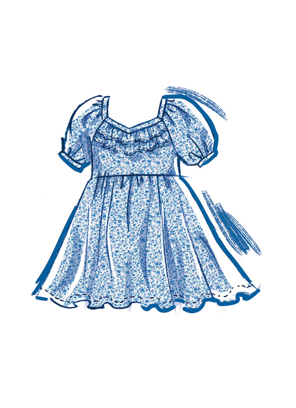 McCall's® Papierschnittmuster Kleid Kinder M8372 A(1/2-1-2-3-4)