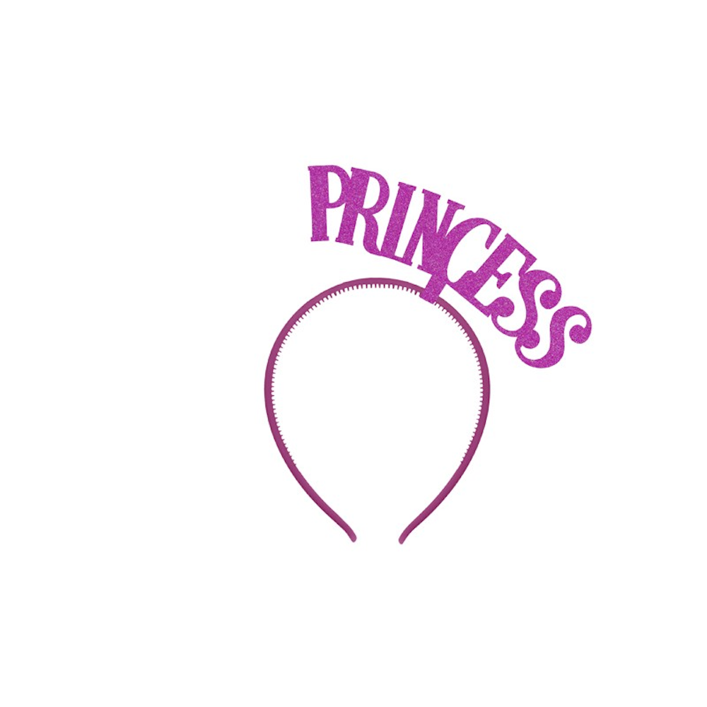 Princess Haarreifen, pink glitter, 1 Stück