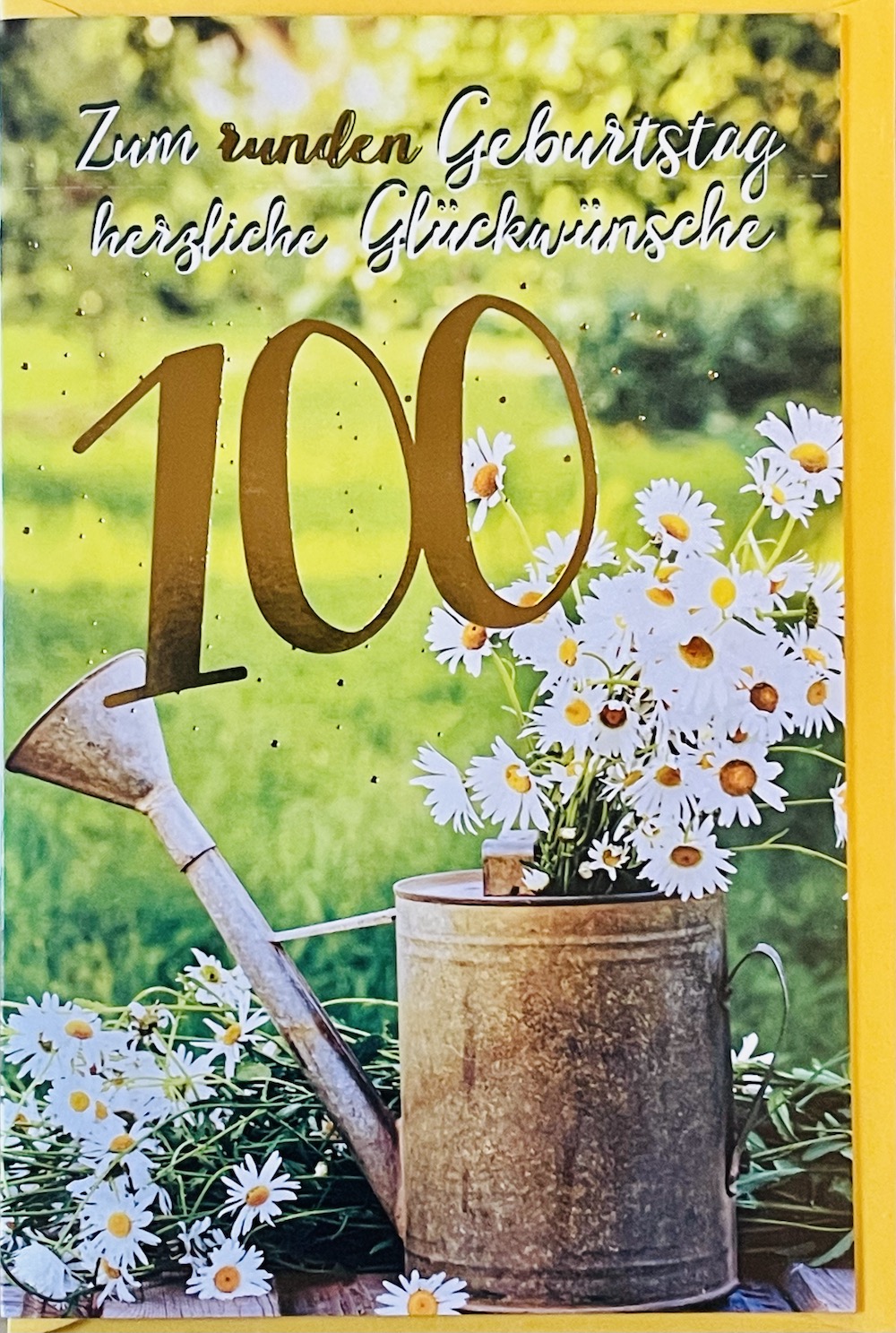 Glückwunschkarte mit Umschlag  "100.Geburtstag"