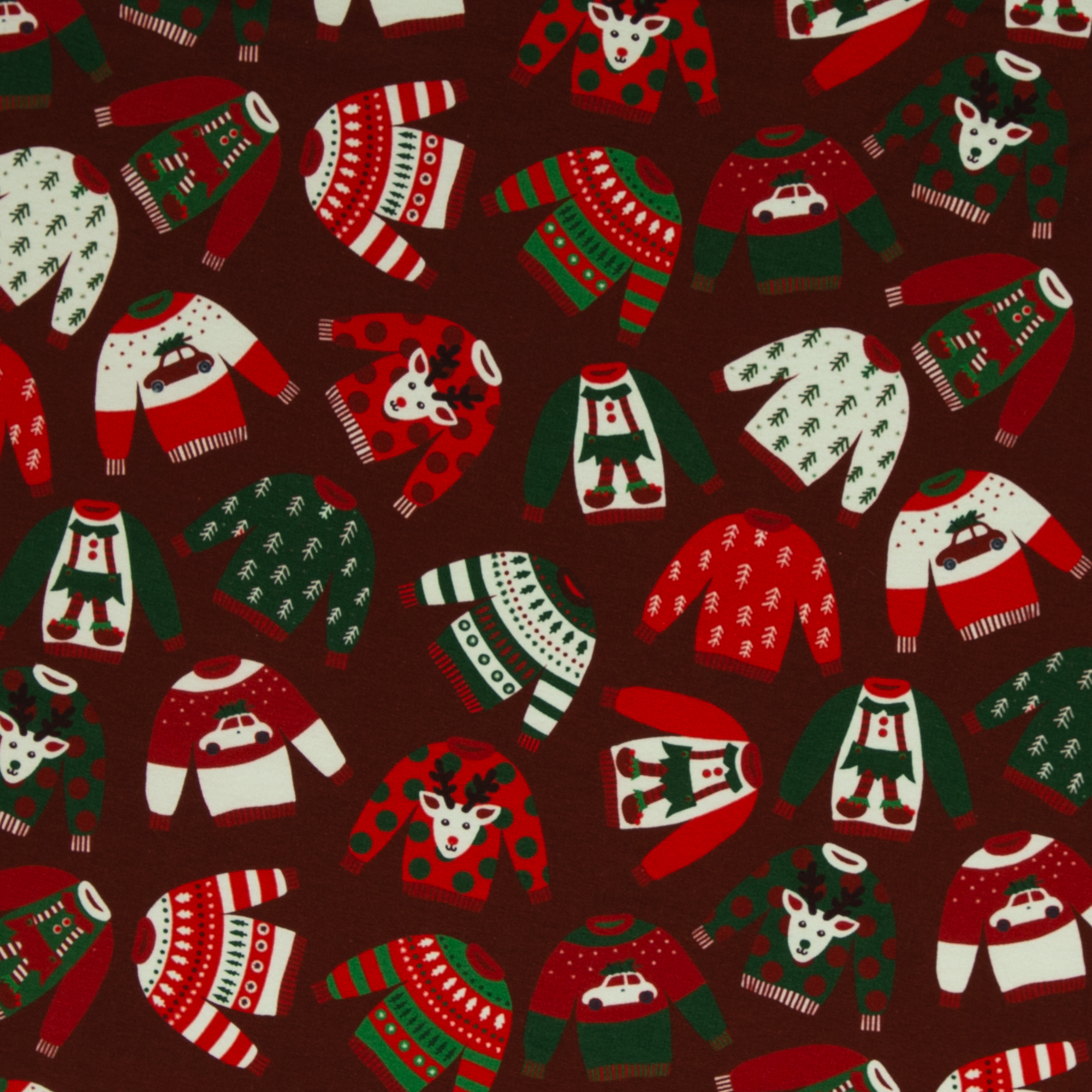 Sweatstoff Holly Weihnachtsstoff Sweater - Meterware (0,5m) 