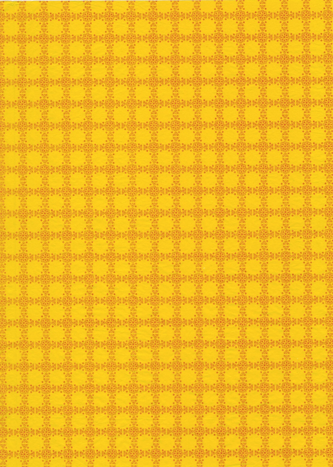 Découpage-Papier, 25x35 cm, 17 g, Kästchen gelb-rot, 1 Blatt 