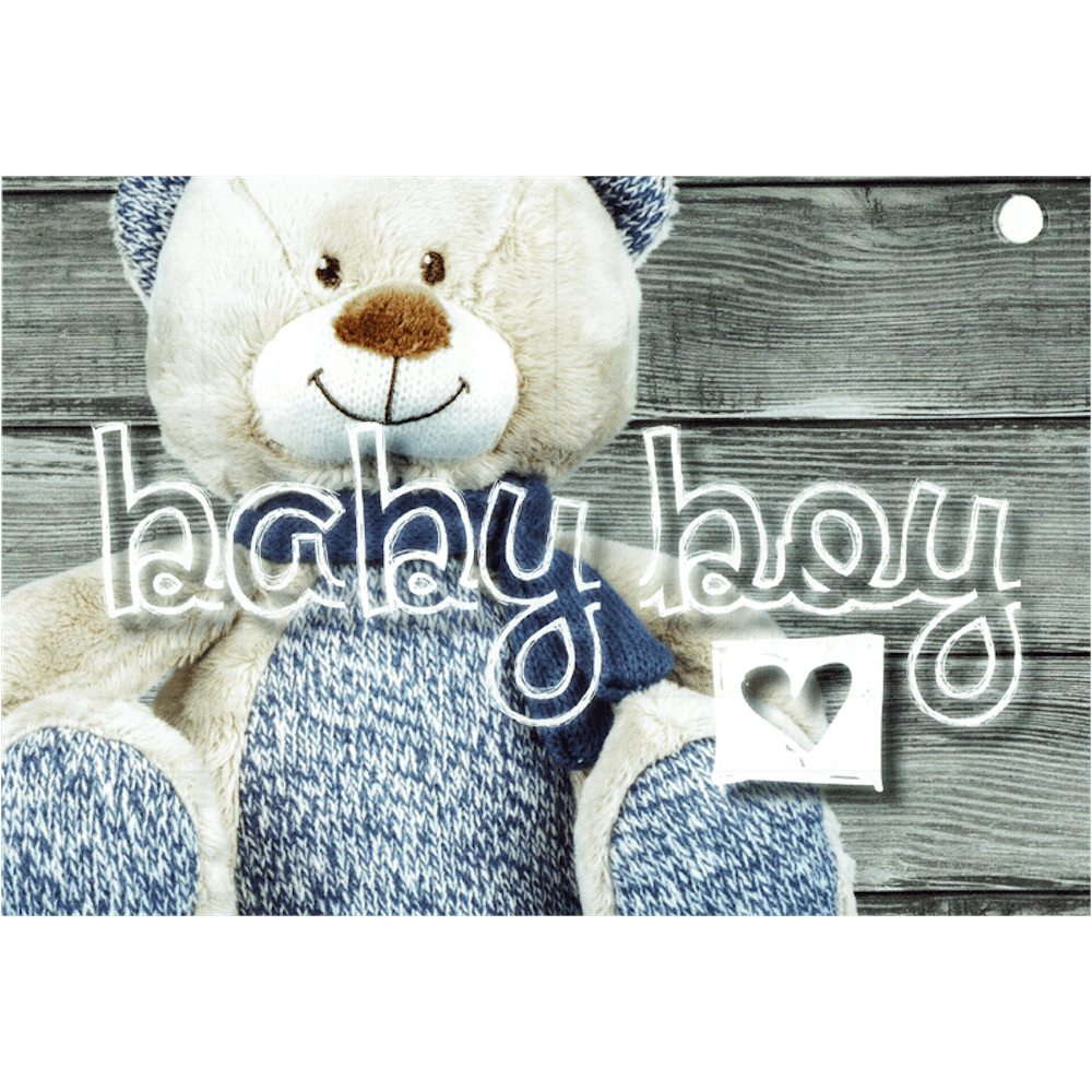 Ballonflugkarten - Baby Boy Teddybär