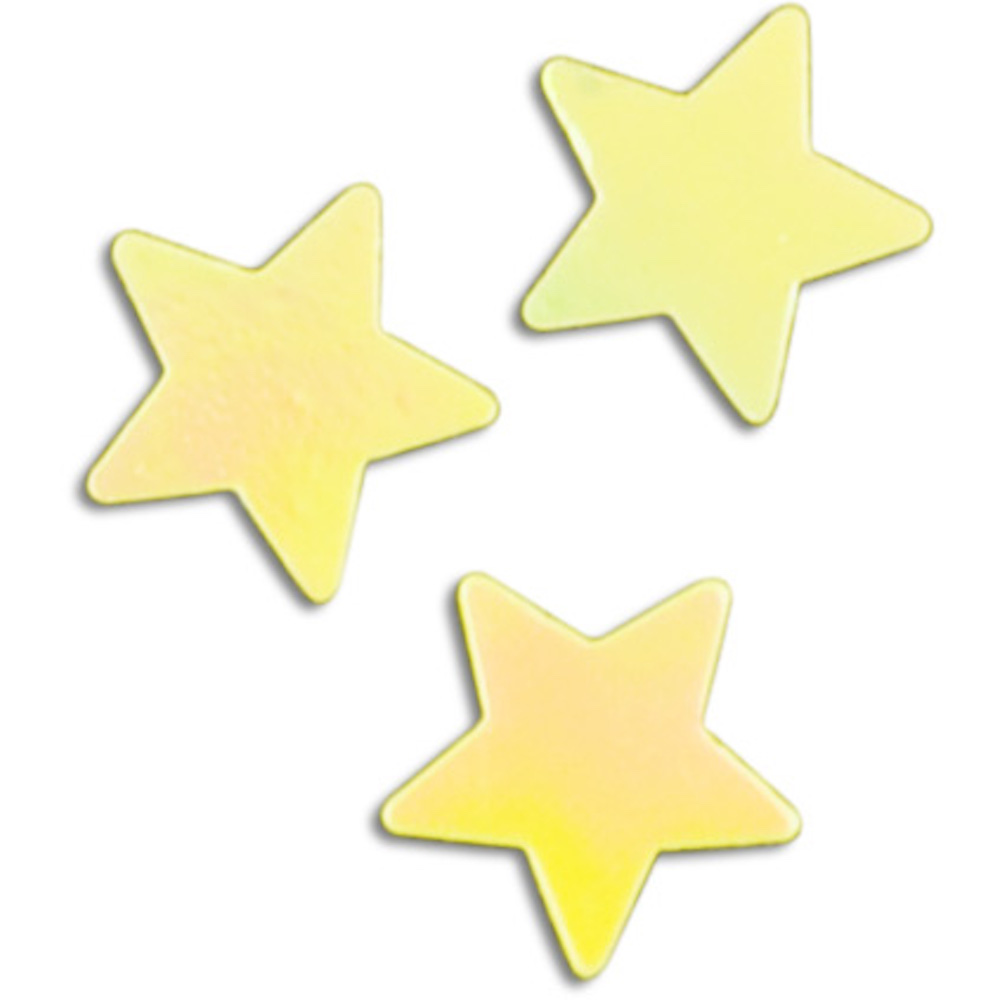  Flitter-Mini-Sterne,10ml Fläschchen,Iris gold/gelb