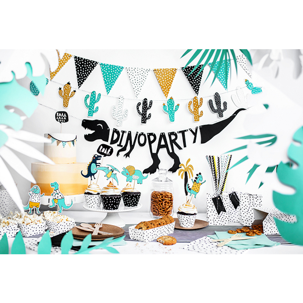Cake Topper - Dino Party - 5 Stück