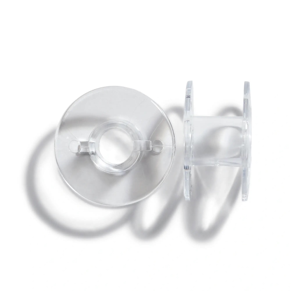 Nähmaschinenspulen, CB-Greifer, 20,5mm, 4 Stück, transparent