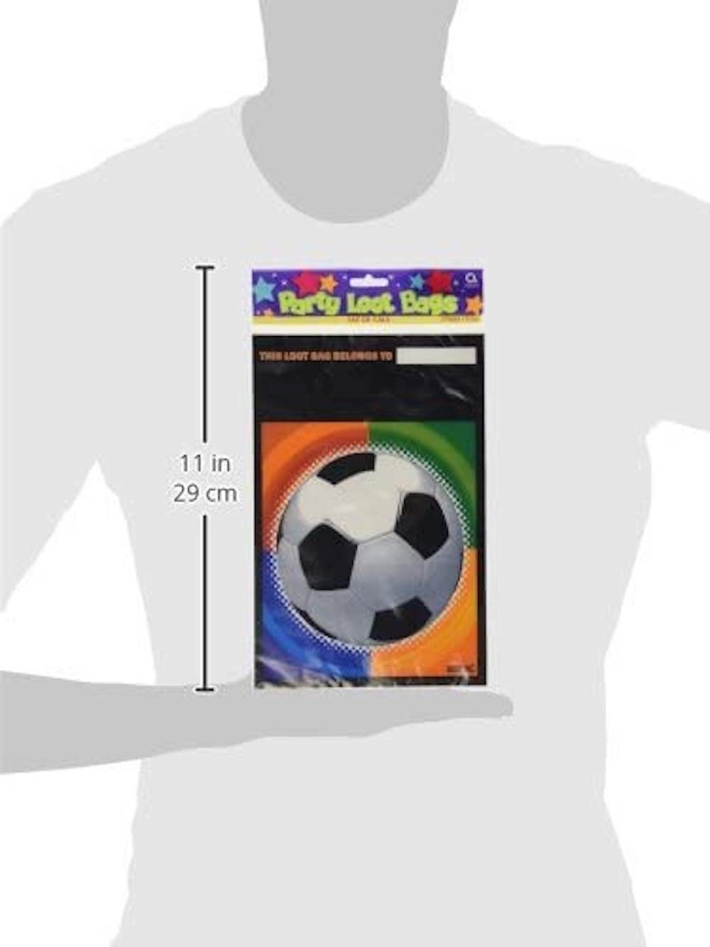 Mitgebsel-Tüte mit Fußball-Motiv für Kindergeburtstage
