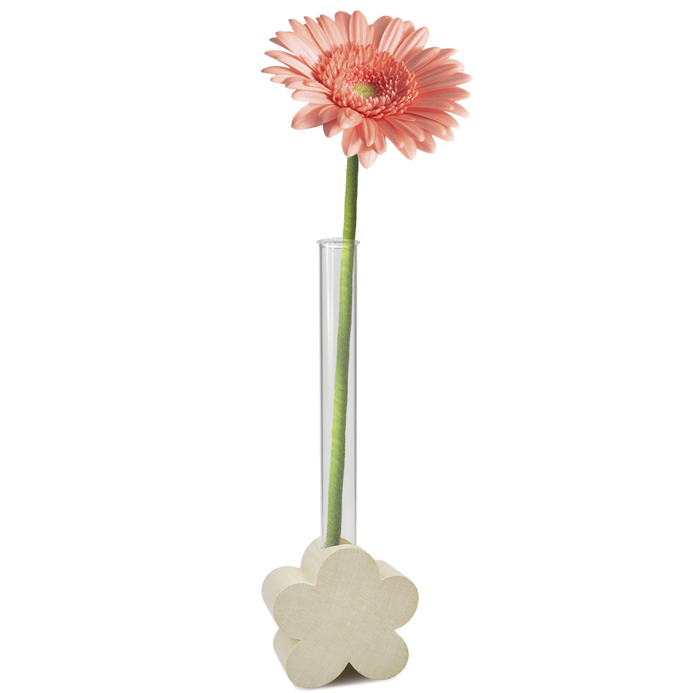 Glasröhrchen-/Reagenzglasständer Blume  1 Stck.
