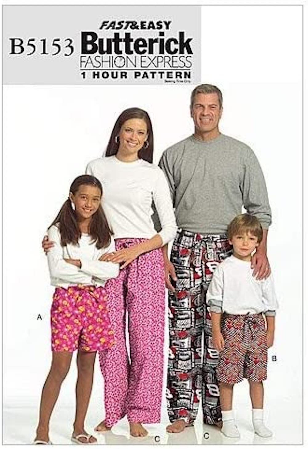 Butterick® Papierschnittmuster Shorts & Hosen Kids B5153, Größe 3-16