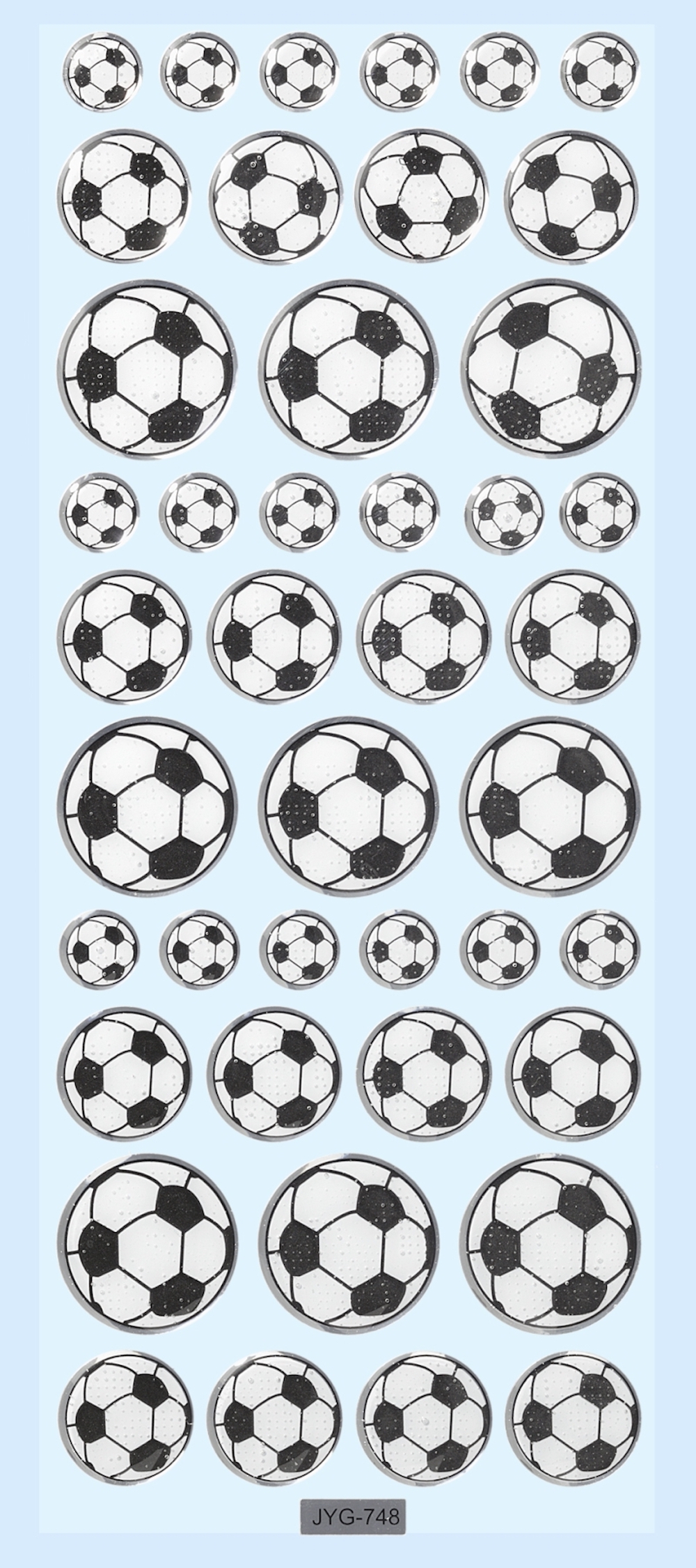 Glossy-Stickers, Fußball II, 7x16cm