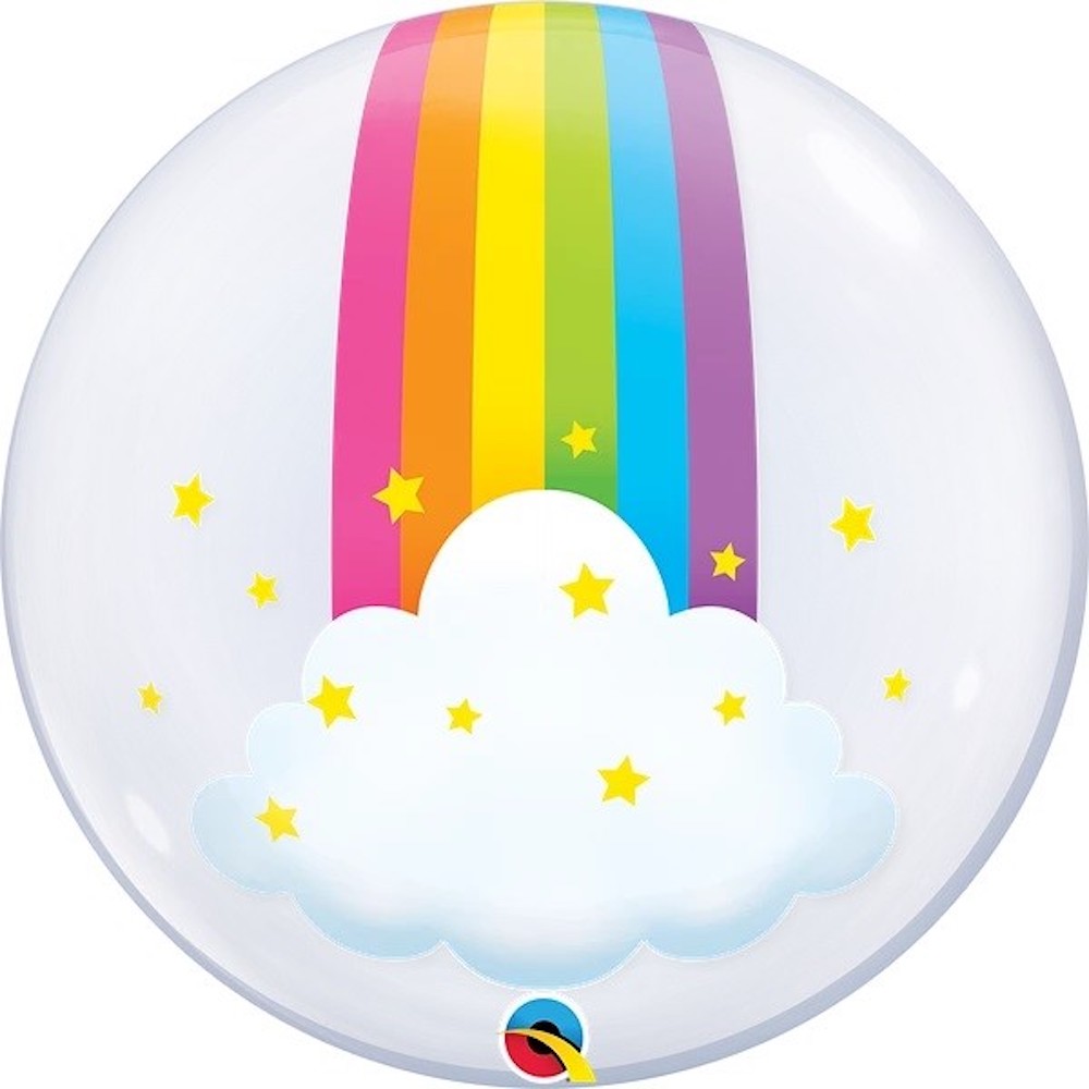 Deco Bubble - 61cm - Regenbogen
