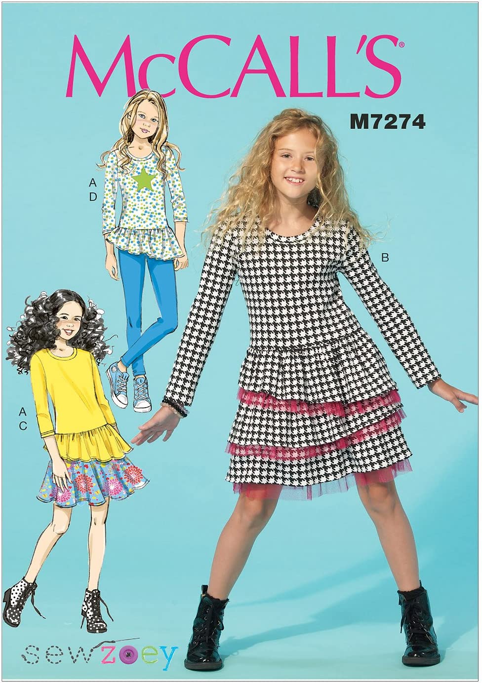 McCall's® Papierschnittmuster Kleid, Tops & Leggins Mädchen M7274
