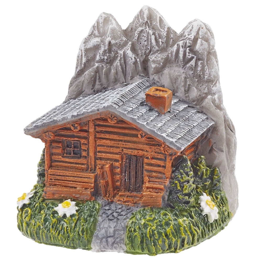 Berghütte, ca. 4cm, Polyresinfigur