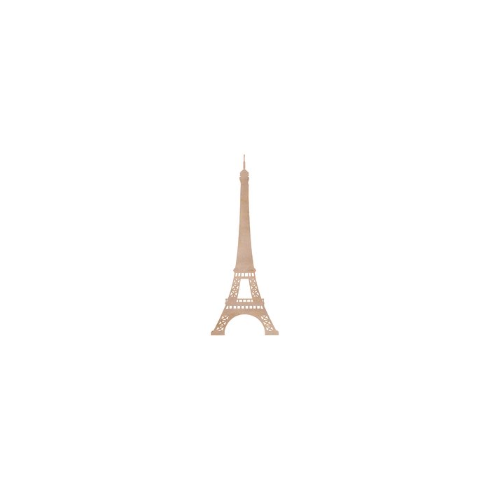 Eiffelturm, Holz  2mm  6 x 14 cm
