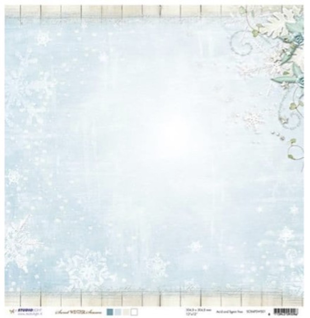 Scrapbook-Papier Doppelseitiges Papier, 30,5 x 30,5 cm, sweet winter season  