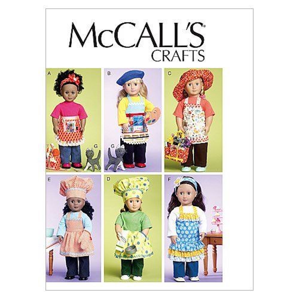 McCall's® Papierschnittmuster Puppenkleidung für 45cm (18") Puppen, M6451