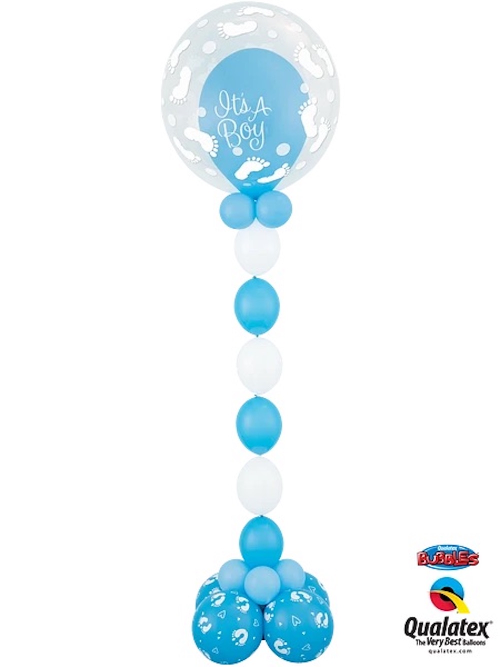 Deco Bubble - 61cm - Baby Fußabdrücke