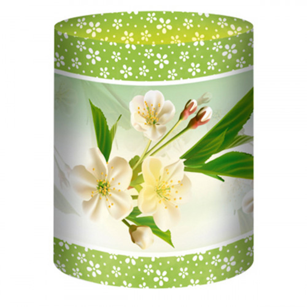 Mini-Tischlichter "Ambiente" - Blüte des Paradiesapfels - Motiv 153, 5 Blatt