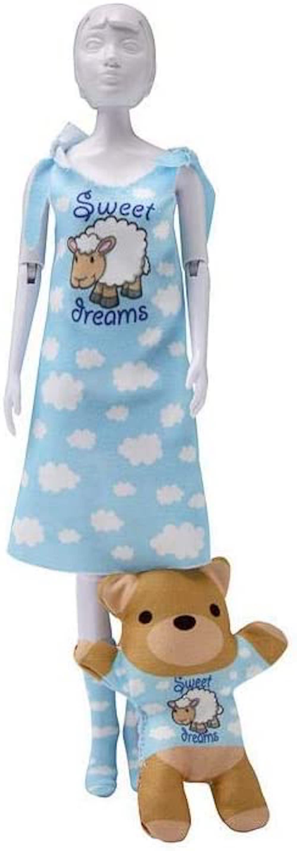 Dress your Doll  Nähe selbst ein Outfit für Deine Mode Puppe!  29cm  Sleepy sweetdreams