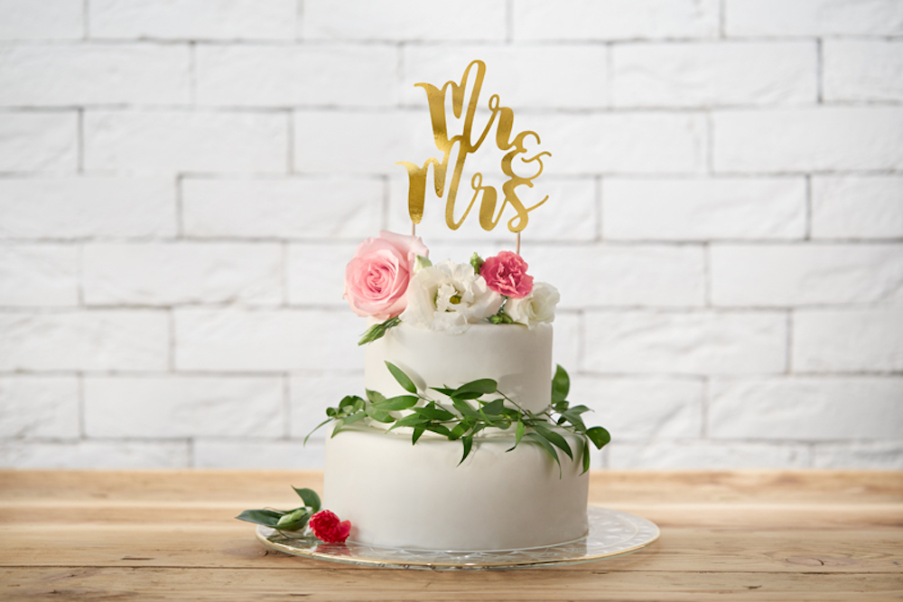 Cake Topper - Mr & Mrs - 25,5cm