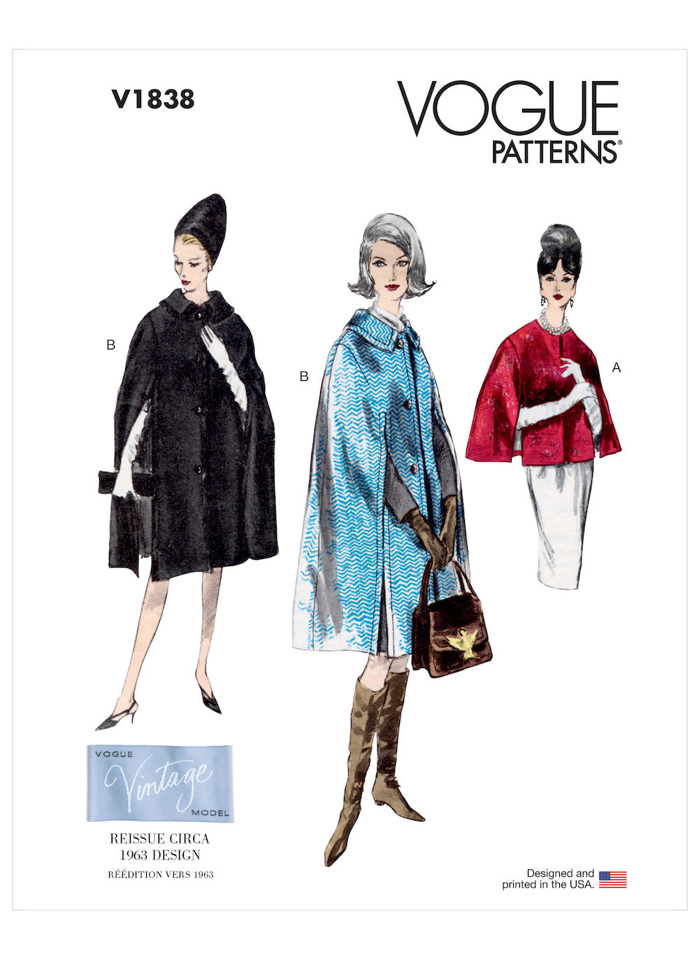 Vogue® Patterns Papierschnittmuster Damen - Vintage Cape - V1838