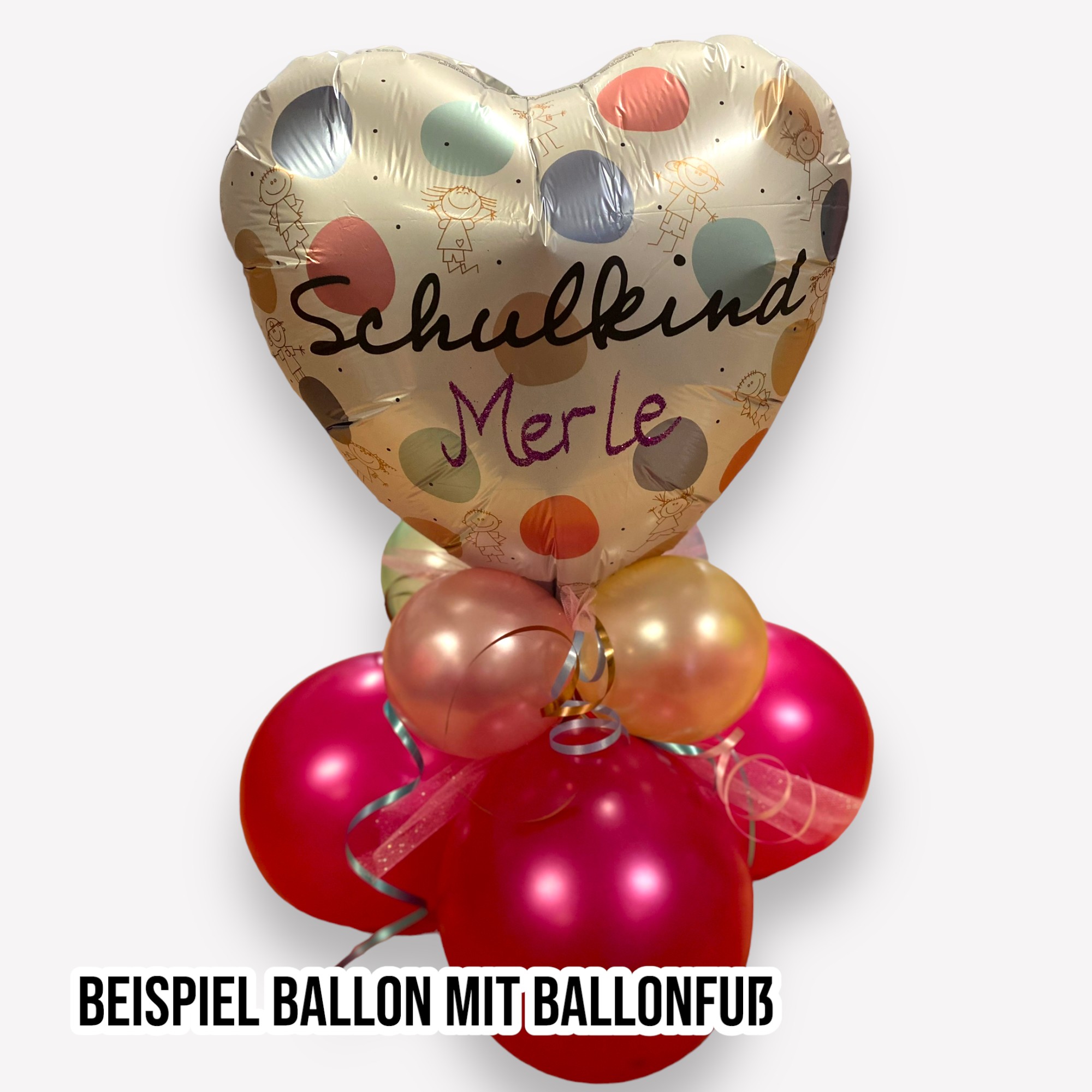 Folienballon Herz - Personalize IT - Schulkind