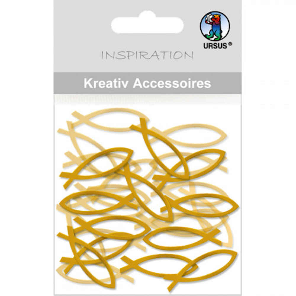Kreativ Accessoires "Mini pack" Fisch gold - Motive 27