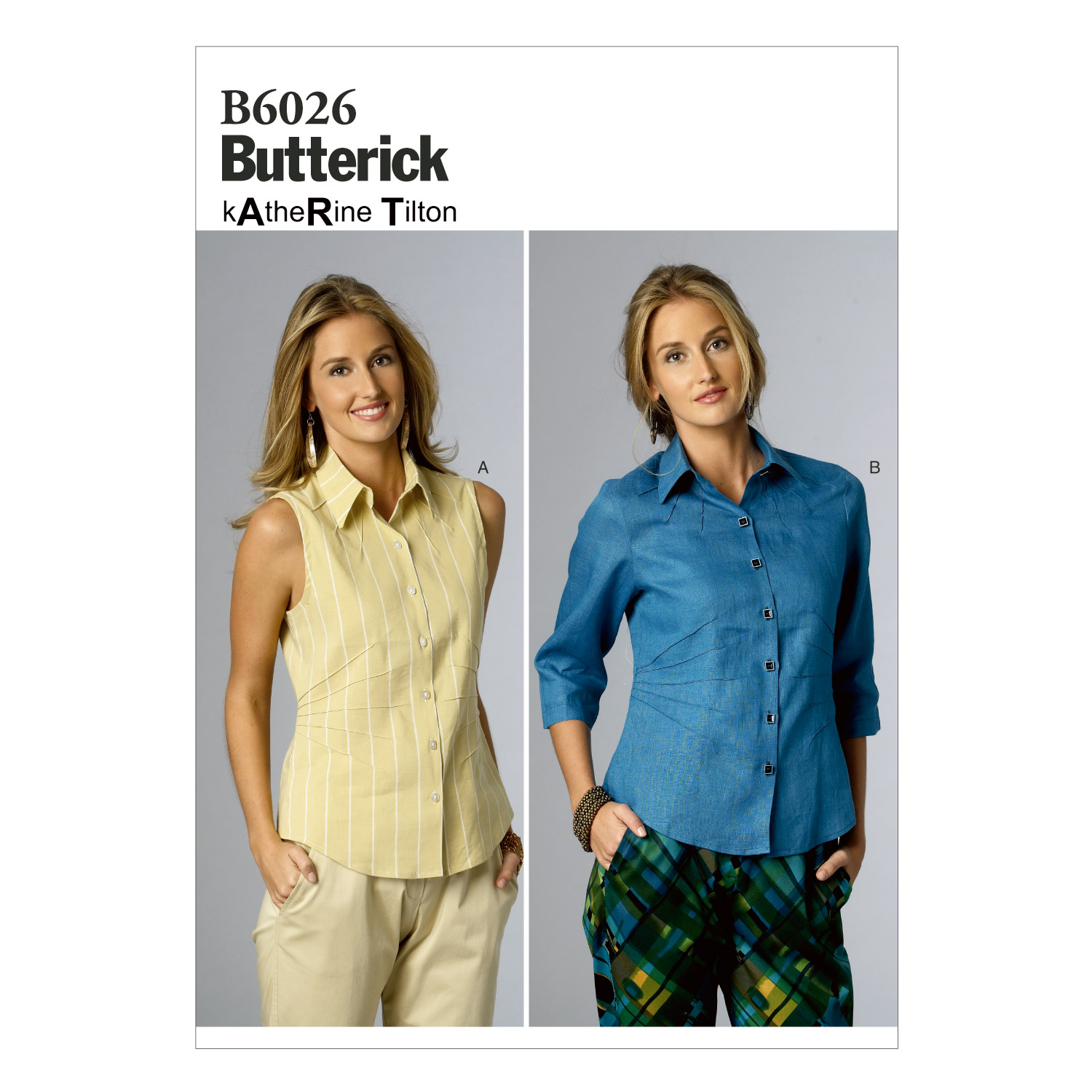 Butterick® Papierschnittmuster Blusen Damen B6026