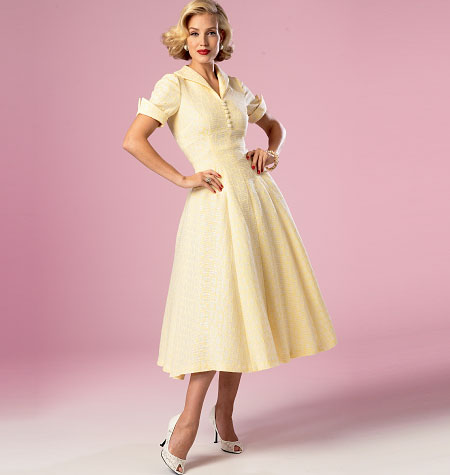 Butterick® Papierschnittmuster Retro'52 Kleid Damen B6018