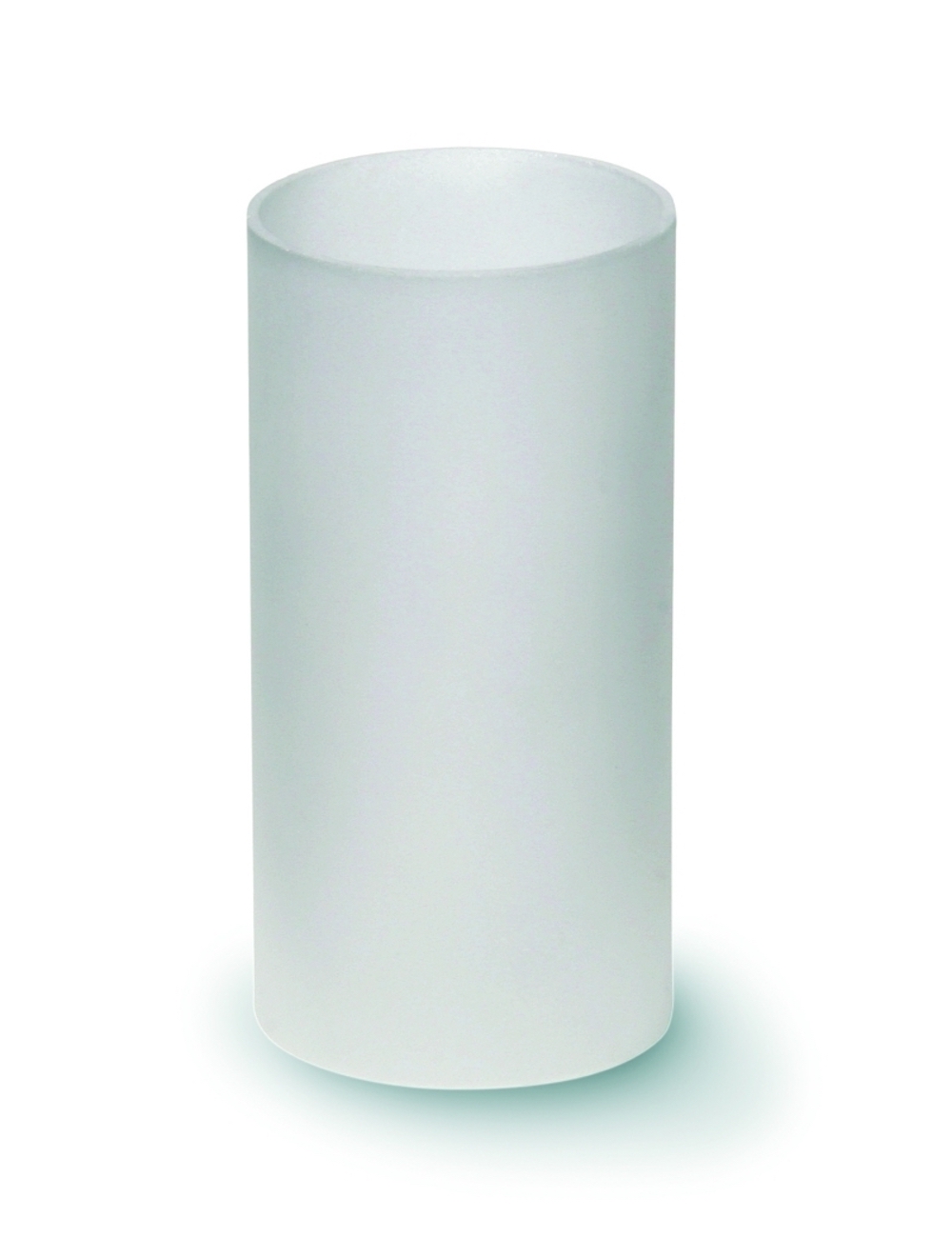 Windlichtglas gefrostet 4,4 x 9 cm, 1 Stck.