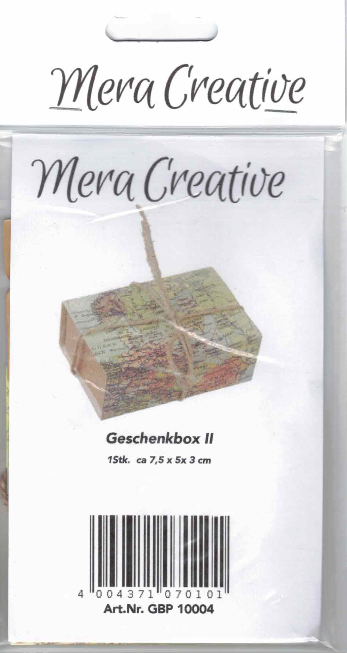 Geschenkbox II, 7,5 x 5 x 3 cm   1 Stck.  
