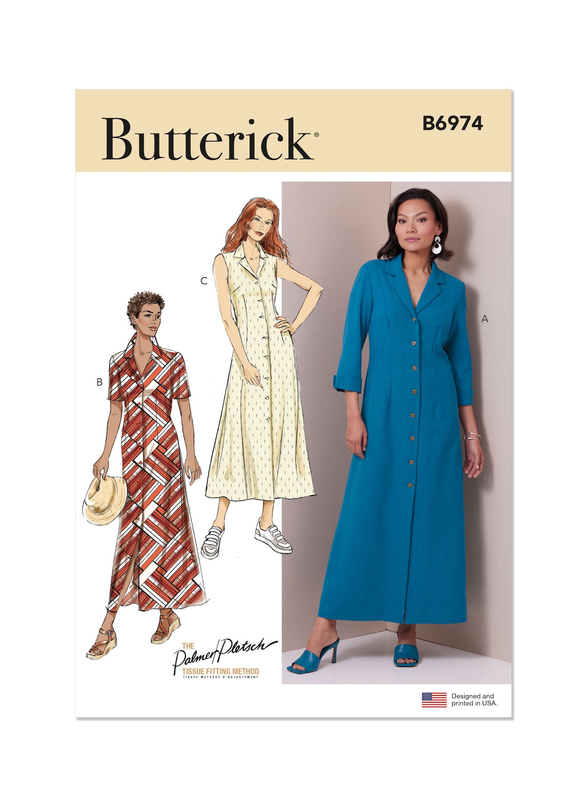 Butterick® Papierschnittmuster Damen - Hemdkleid - B6974