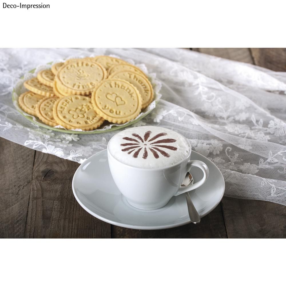Cupcake&Cappuccino Schablonen ø10cm ''Butterfly&Flower'' 3Designs,SB-Btl.3St.