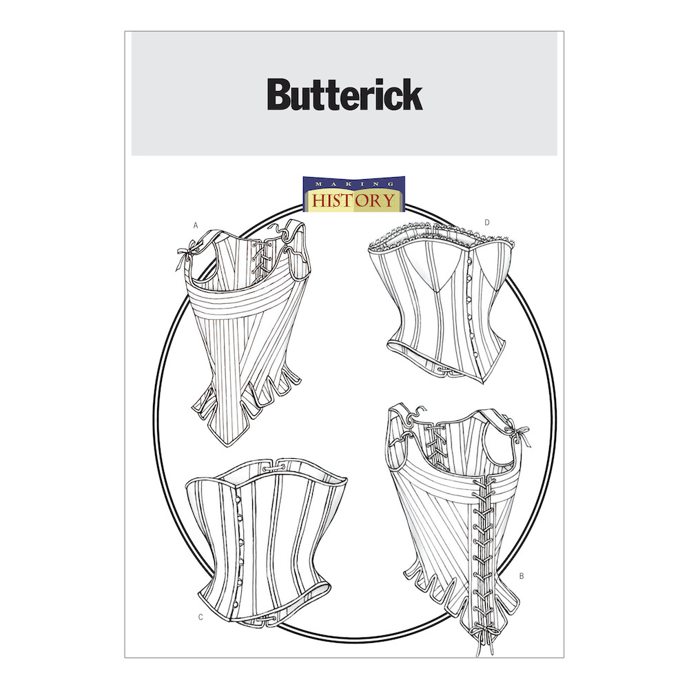 Butterick® Papierschnittmuster History Corsagen Damen B4254