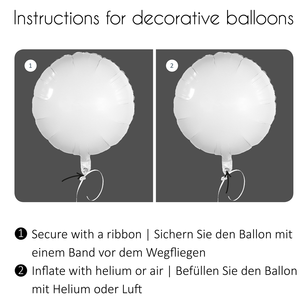 Folienballon Ballon - Du schaffst das - 43 cm