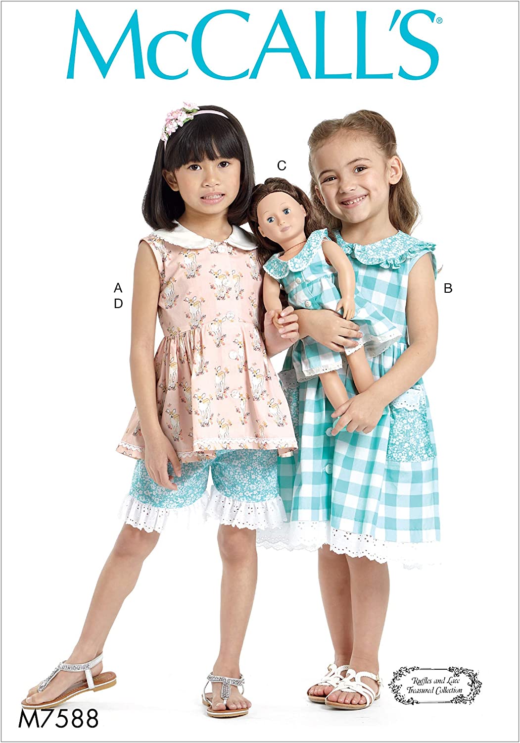McCall's® Papierschnittmuster Kleid Mädchen & Puppen M7588