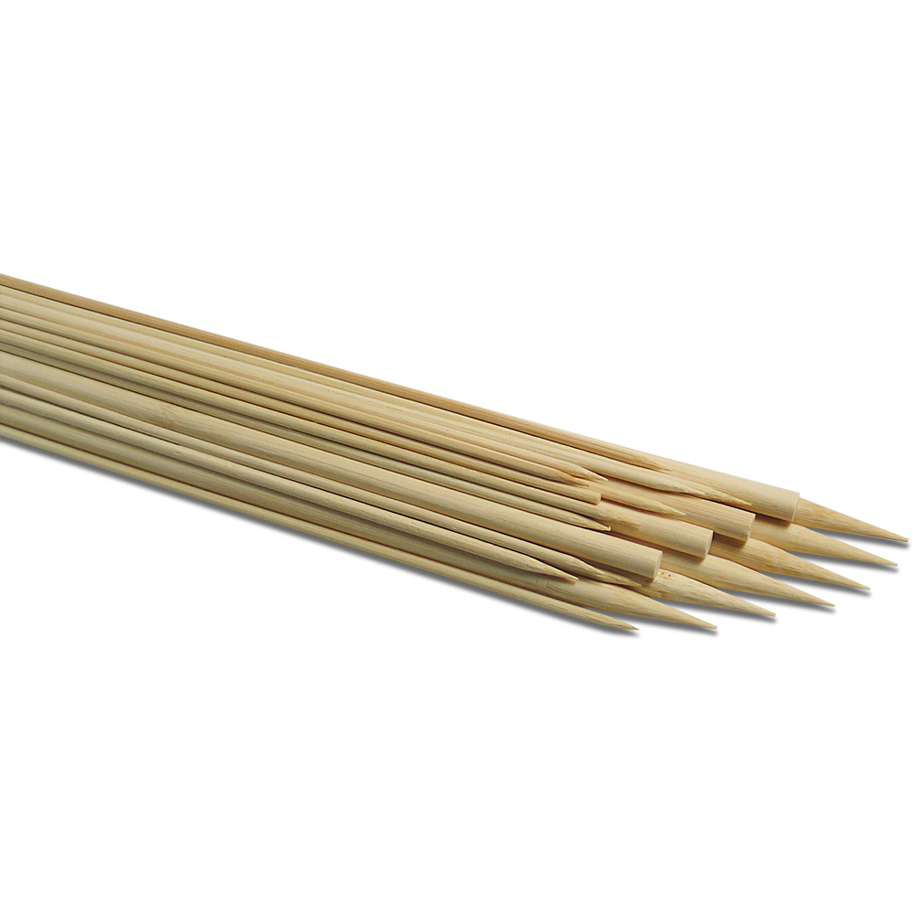  Bambus-Holzstäbe,spitz, 2,5mm x 20cm, Btl.=60 Stk.