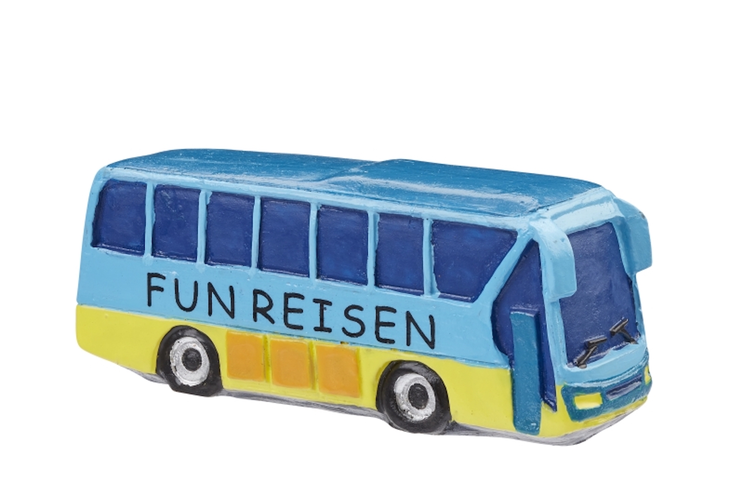 Reise-Bus 7,4 x 2,1 x 3 cm, Dekofigur, 1 Stück