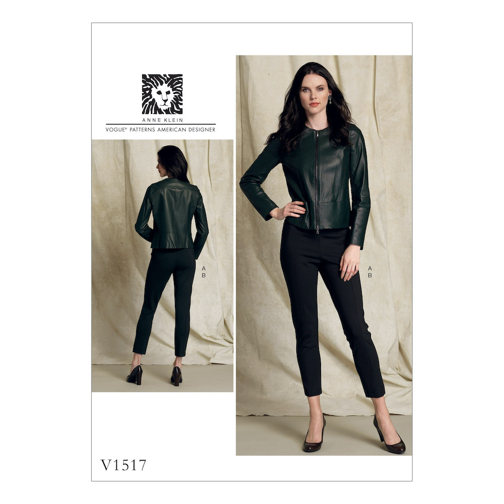 Vogue® Patterns Papierschnittmuster Frauen Jacke Pull-On Hose Anne Klein V1517