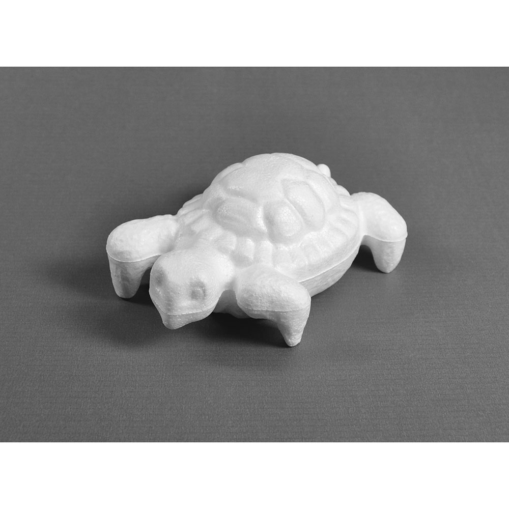 Styropor-Schildkröte, 10 x 13 cm