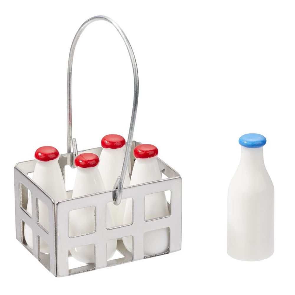 Miniatur Milch Körbchen, 2,6x1,9x4cm