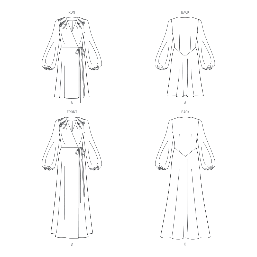 Vogue® Patterns Papierschnittmuster Damen Nachtkleid in zwei Längen V1928