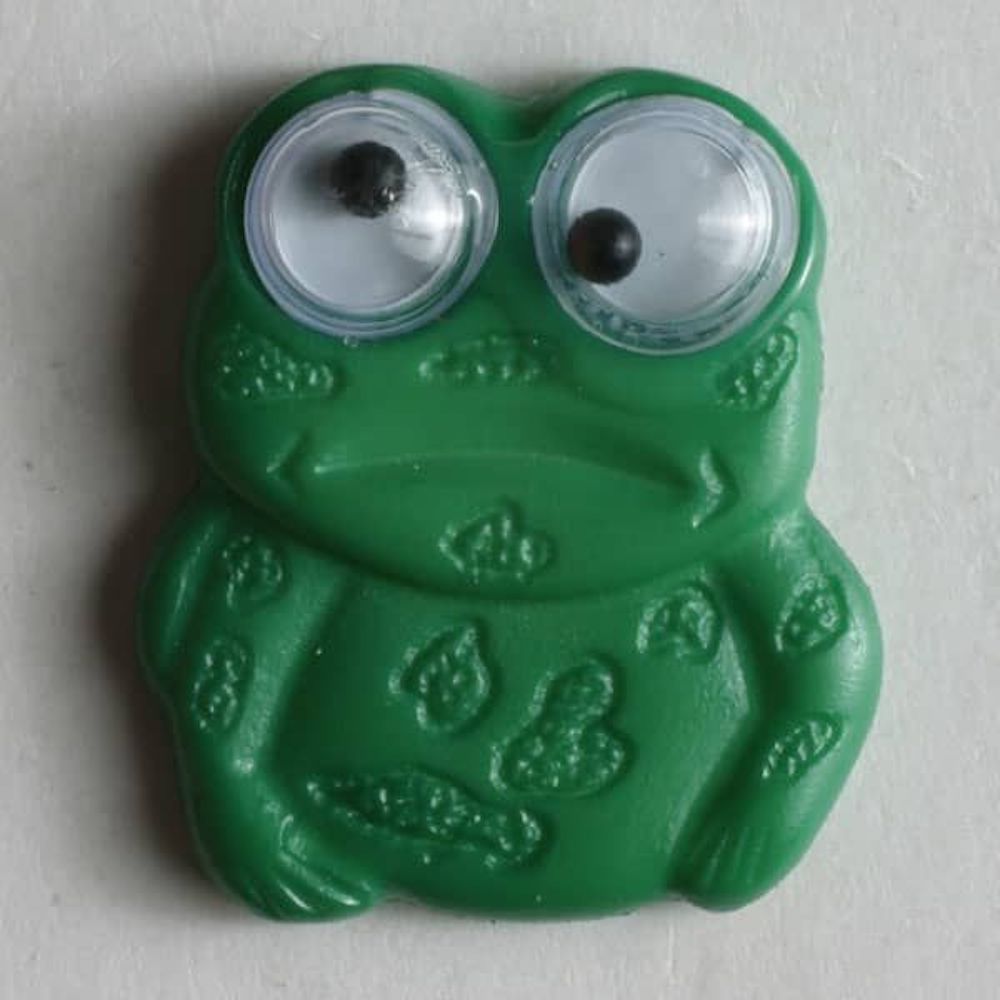 Kinderknopf Knopf mit Öse  Frosch 20mm  1 Stck.