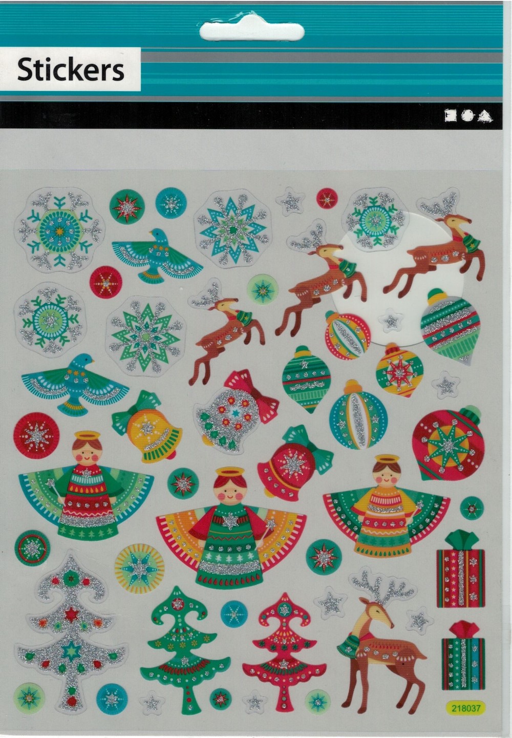 Sticker, russische Weihnacht, 15x16,5 cm, 1 Blatt